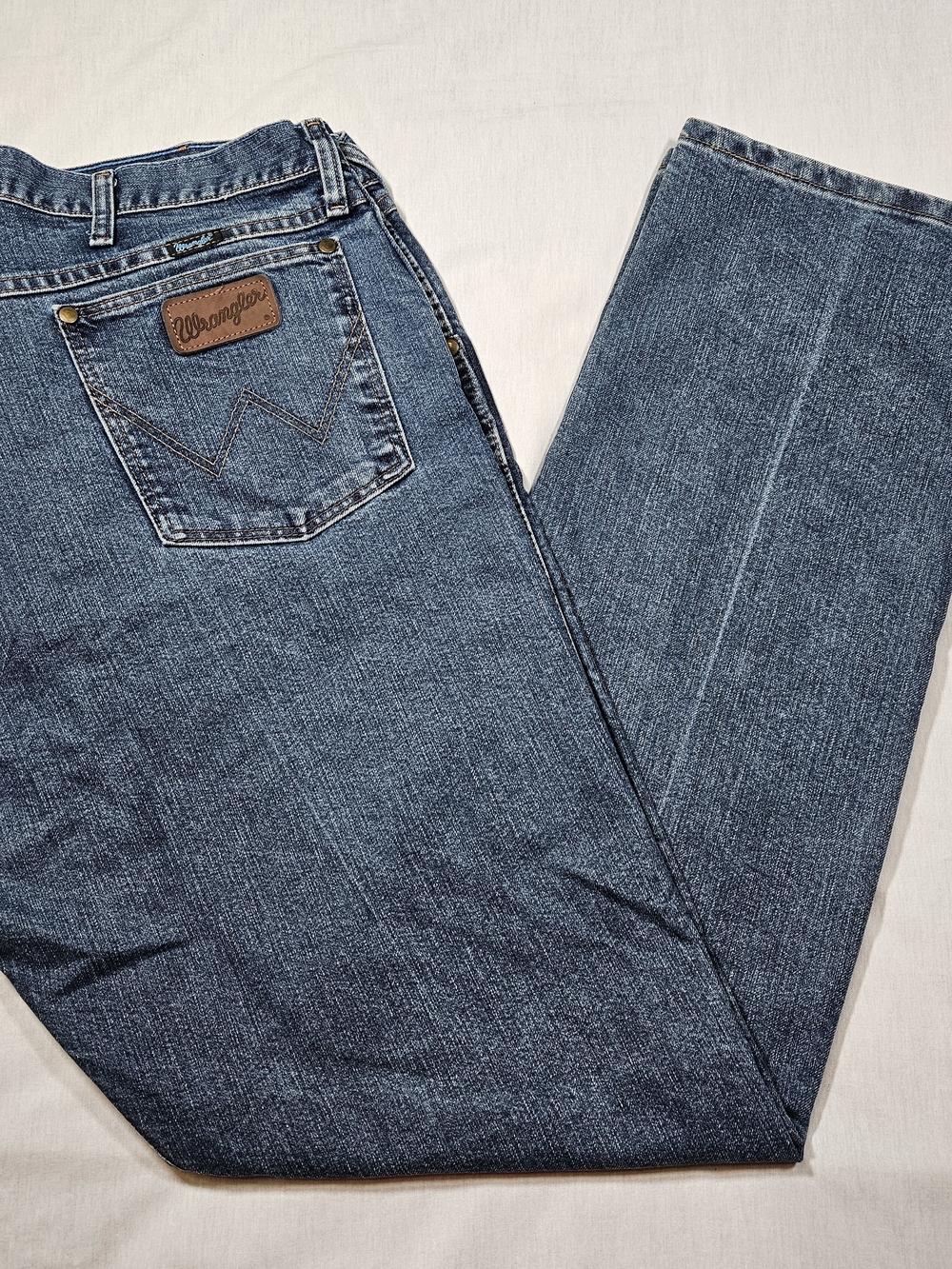 Wrangler Men's Cool Vantage Regular Fit Jeans W40 L34 Blue Denim Cowboy Cut Work